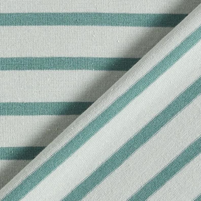 Jersey de coton Rayures fines et larges – menthe clair/menthe poivrée,  image number 4