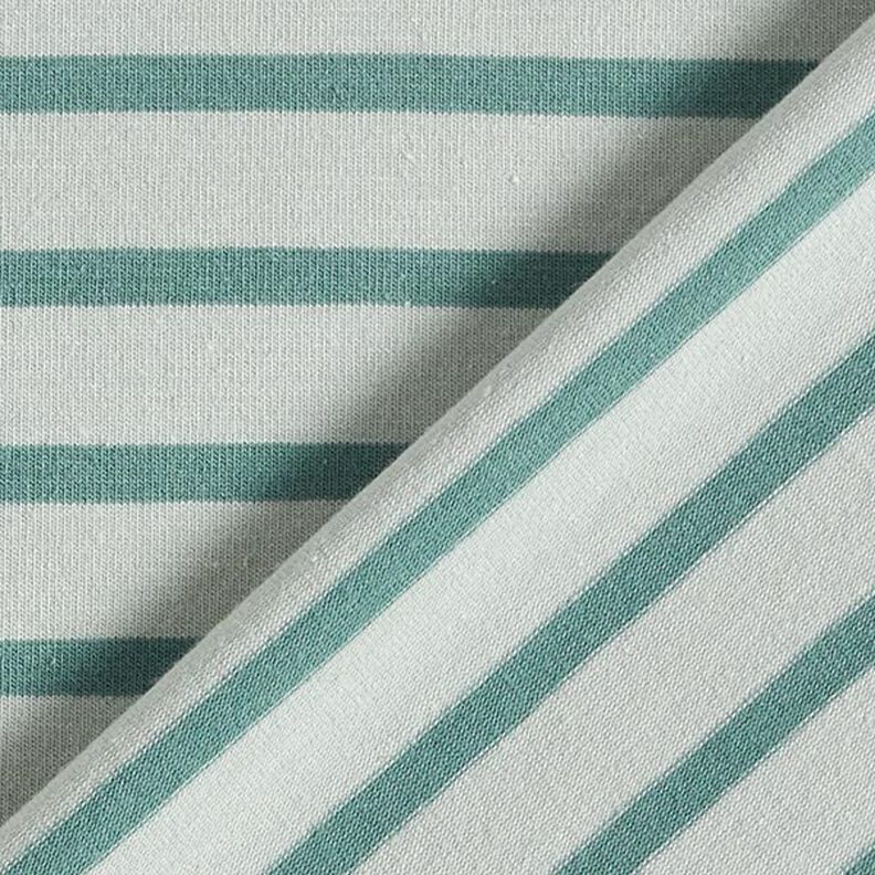 Jersey de coton Rayures fines et larges – menthe clair/menthe poivrée,  image number 4