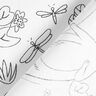 Popeline coton Tissu à colorier loutres mignonnes dans l'étang – blanc/noir,  thumbnail number 5