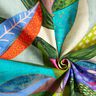 Tissu de décoration Semi-panama feuilles tropicales – orange/vert foncé,  thumbnail number 3