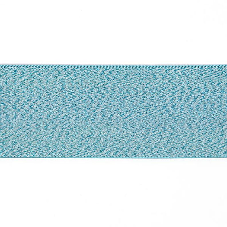 Ruban élastique Chiné - turquoise,  image number 1