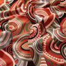 Tissu de décoration Gobelin demi-cercles abstraits – terre cuite/vert,  thumbnail number 2