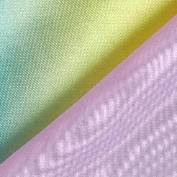 Polyester de satin arc-en-ciel dégradé de couleurs,  image number 5