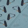 Jersey coton Chiens | Poppy Fabrics – bleu pigeon/noir,  thumbnail number 4