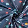 Tissu pour veste de pluie Parapluies colorés Impression numérique – bleu marine,  thumbnail number 4