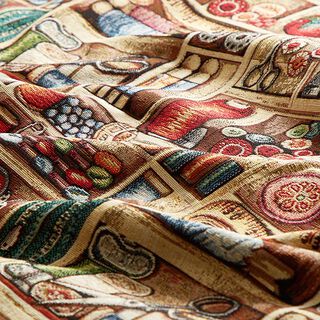 Jacquard Gobelin Objets de couture – beige, 