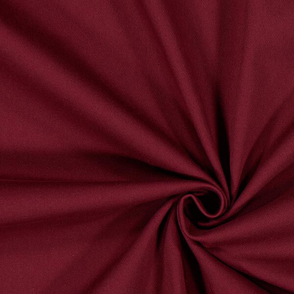 Tissu croisé en coton stretch – rouge bordeaux,  image number 1