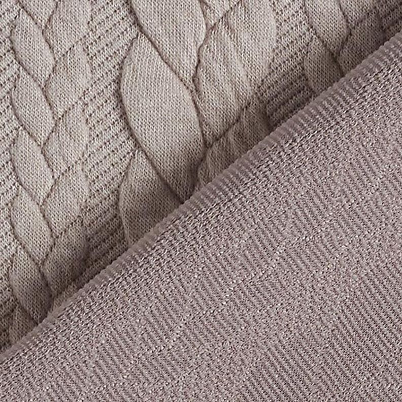 Jersey jacquard Cloqué Torsades – beige,  image number 4