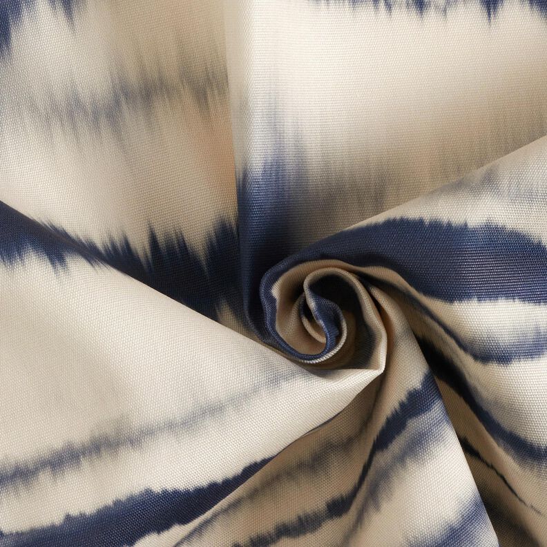 Tissu d’extérieur Canvas batik – sable/bleu nuit, image number 4