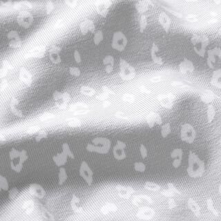 Jersey coton mini-léopard – gris clair, 