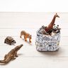 Tissu en coton Cretonne petits animaux sauvages – argent,  thumbnail number 6