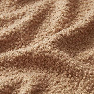 Maille bouclée unie – beige, 