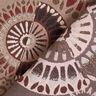 Tissu de décoration Jacquard Mandala élégant – taupe foncé/bordeaux,  thumbnail number 4