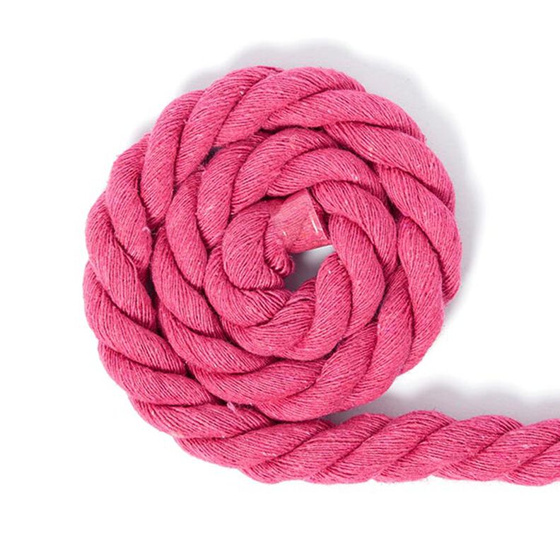 Cordon en coton [Ø 14 mm] 12 - rose vif,  image number 1