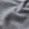 Bordures Tissu tubulaire à fines rayures – bleu océan/argent,  thumbnail number 2