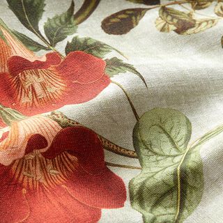 Tissu de décoration Toile Fleurs nostalgiques – roseau, 