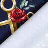 Jersey coton Ancres et roses | Glitzerpüppi – bleu nuit/or ancien,  thumbnail number 4