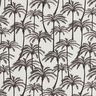 Tissu de décoration Semi-panama Palmiers – marron noir,  thumbnail number 1
