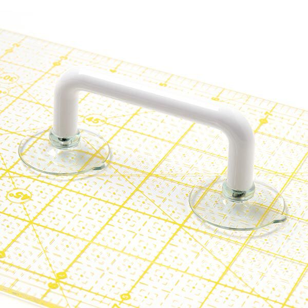 Support règle avec ventouse double - blanc, image number 1
