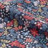 Tissu en coton Cretonne Fleurs mélangées – bleu nuit,  thumbnail number 2