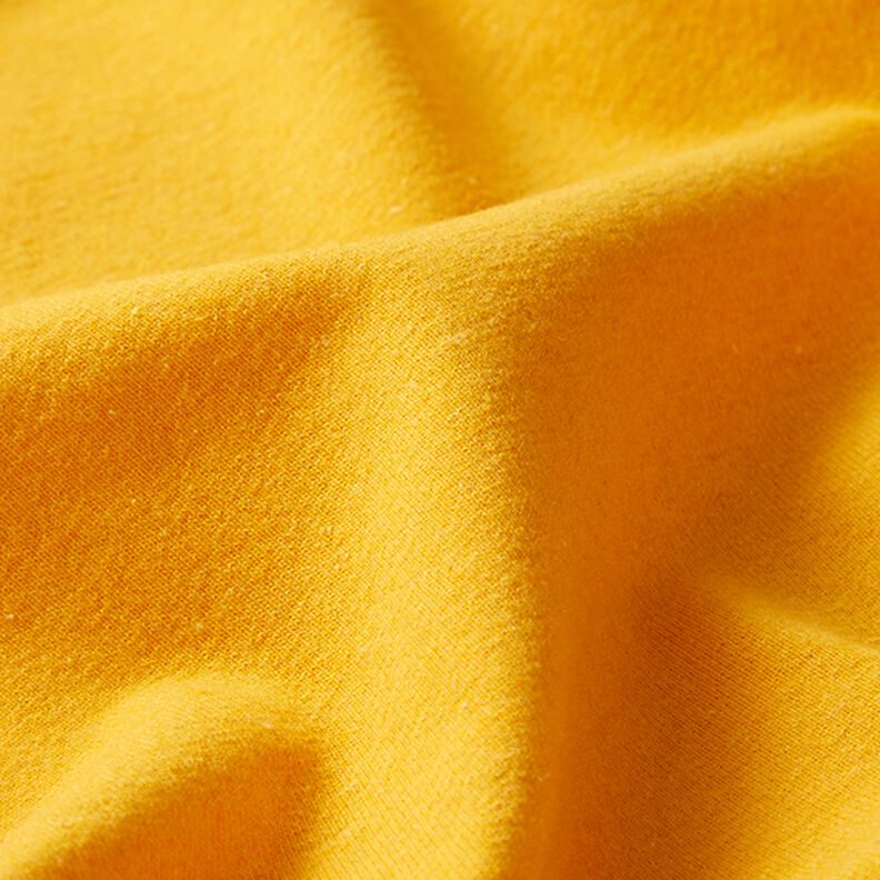Jersey en coton mélangé recyclé – jaune curry,  image number 2