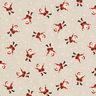 Tissu de décoration Semi-panama mini pères Noël – nature,  thumbnail number 6