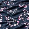Jersey coton Eucalyptus et hortensias | Glitzerpüppi – bleu nuit/rose,  thumbnail number 2