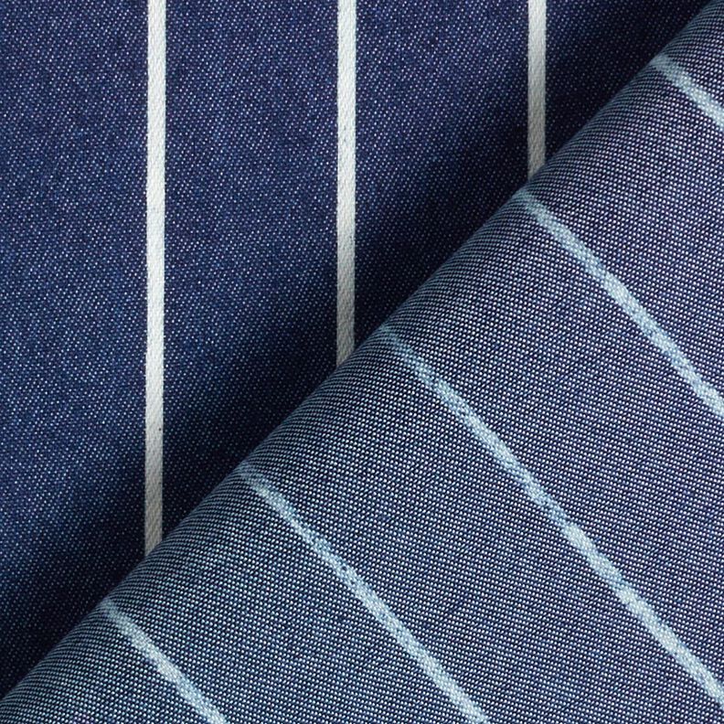 Chambray rayures – bleu marine/écru,  image number 4
