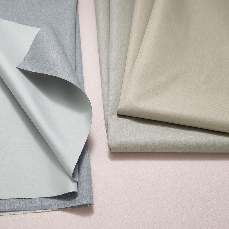 Tissu opaque Blackout chevrons fins – gris perle,  image number 4