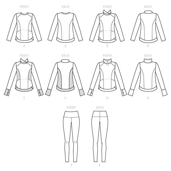 Top Leggings, McCalls 7874 | 32 - 40, image number 7