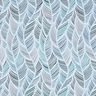 Tissu de décoration Semi-panama motif de feuilles – bleu,  thumbnail number 1