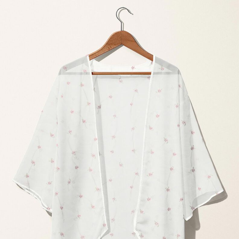 Softmesh Fleurs brodées – blanc/rosé,  image number 7