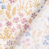 Coton enduit Prairie fleurie multicolore – blanc/violet pastel,  thumbnail number 5