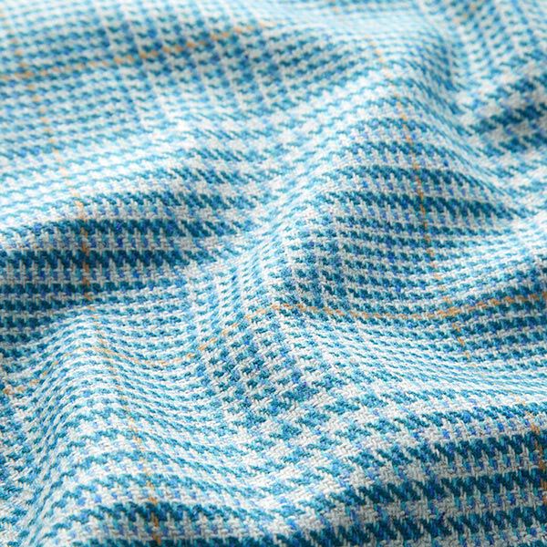 Drap de laine Prince de Galles – turquoise,  image number 2