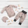 Jersey éponge Petits oiseaux – vieux rose clair,  thumbnail number 6
