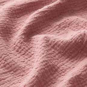 Tissu double gaze de coton dobby – mauve, 