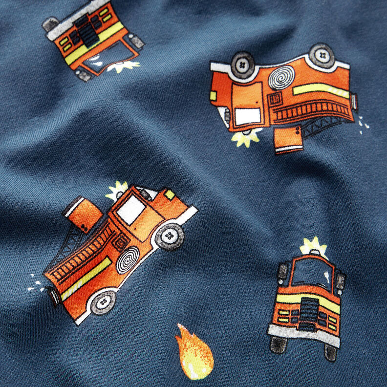 Jersey coton Pompiers – indigo,  image number 2