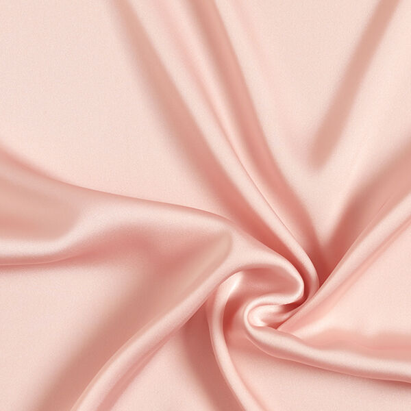 Satin polyester uni – rosé,  image number 1