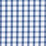 Tissu de coton pour chemise à carreaux – blanc/bleu,  thumbnail number 1