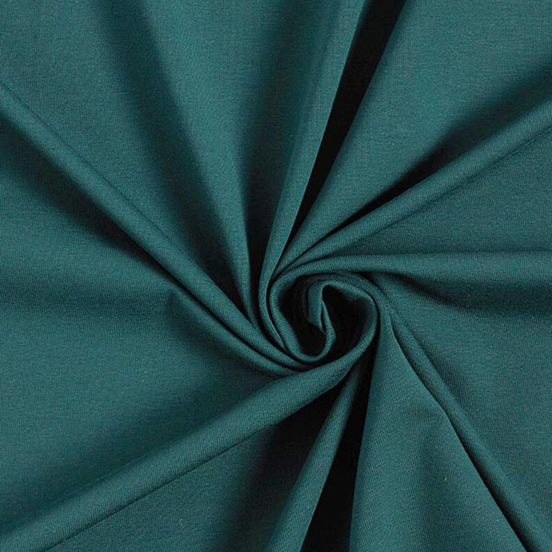 Jersey coton Medium uni – vert foncé,  image number 1