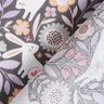 Popeline coton Lapins dans un pré fleuri – gris foncé,  thumbnail number 4