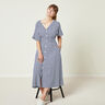 Seersucker Mélange coton à carreaux Vichy – bleu marine,  thumbnail number 7
