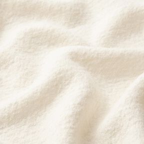 Tissu léger en maille en mélange de viscose et laine – écru | Reste 70cm, 