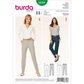 Pantalon, Burda 6689, 