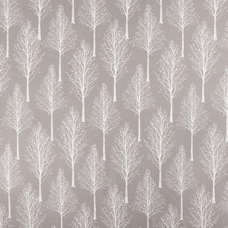 Tissu de décoration Semi-panama Silhouette d’arbre – taupe/nature,  image number 1
