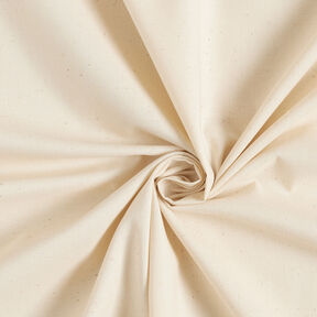 Tissu en coton Cretonne Uni – crème, 