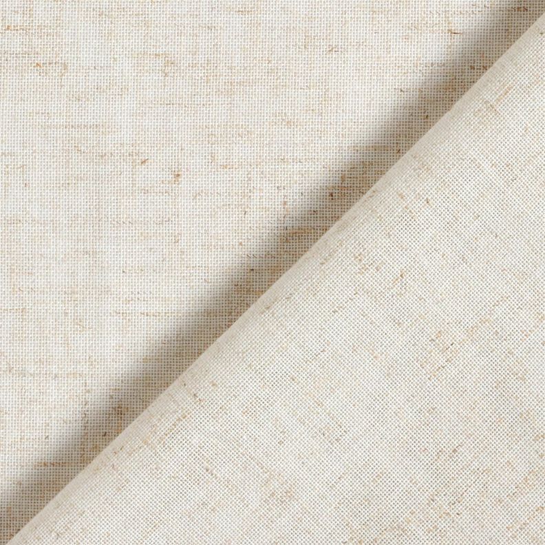 Tissu pour voilages Mélange lin Uni – nature,  image number 4