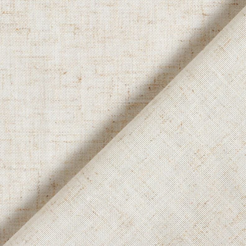 Tissu pour voilages Mélange lin Uni – nature, image number 4