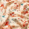 Tissu viscose LENZING™ ECOVERO™ Oiseaux et Fées | Katia Fabrics – crème/rouge feu,  thumbnail number 2