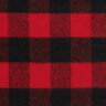Tissu pour manteau à carreaux tartan – rouge/noir,  thumbnail number 1
